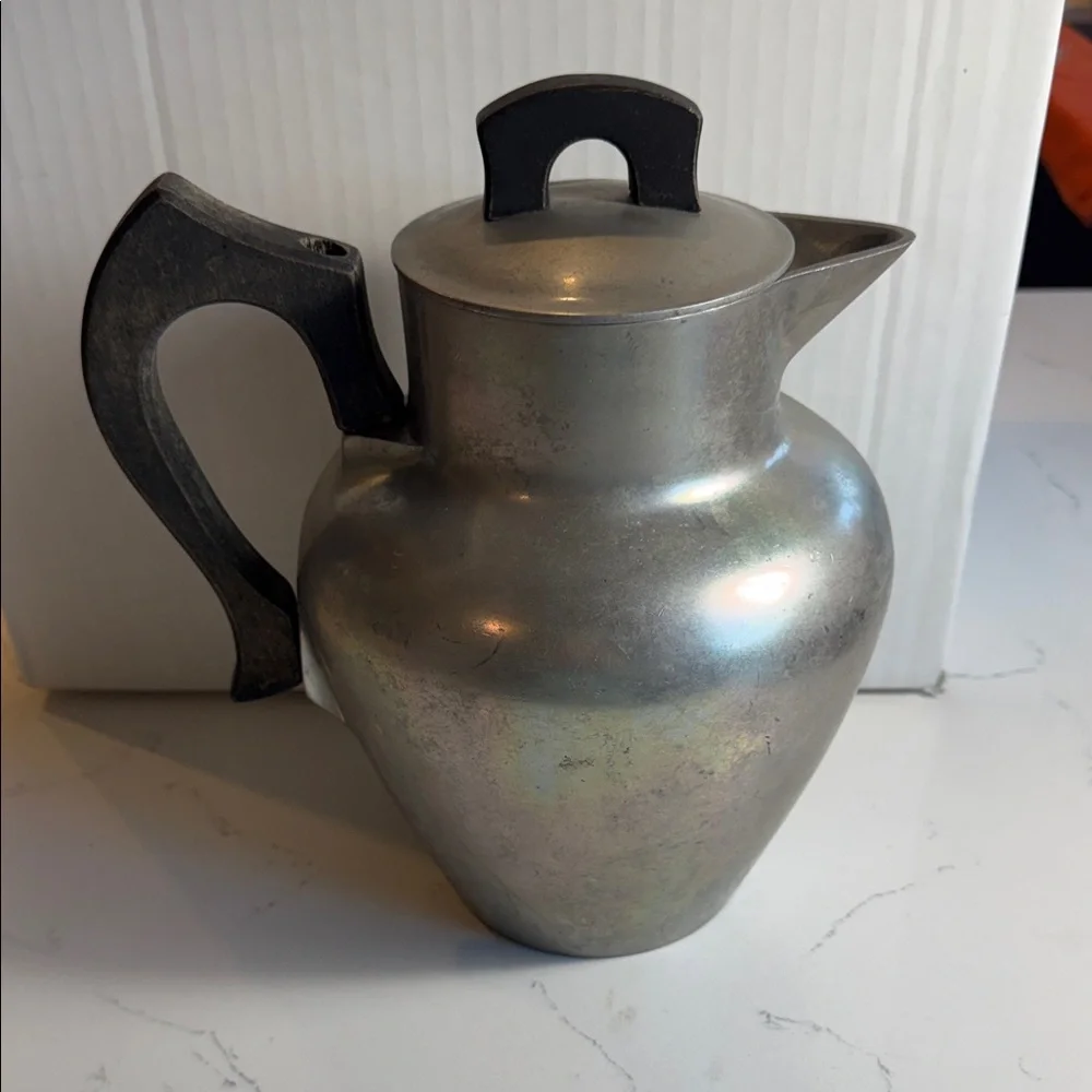 Vintage Stylish Silver and Black Pitcher